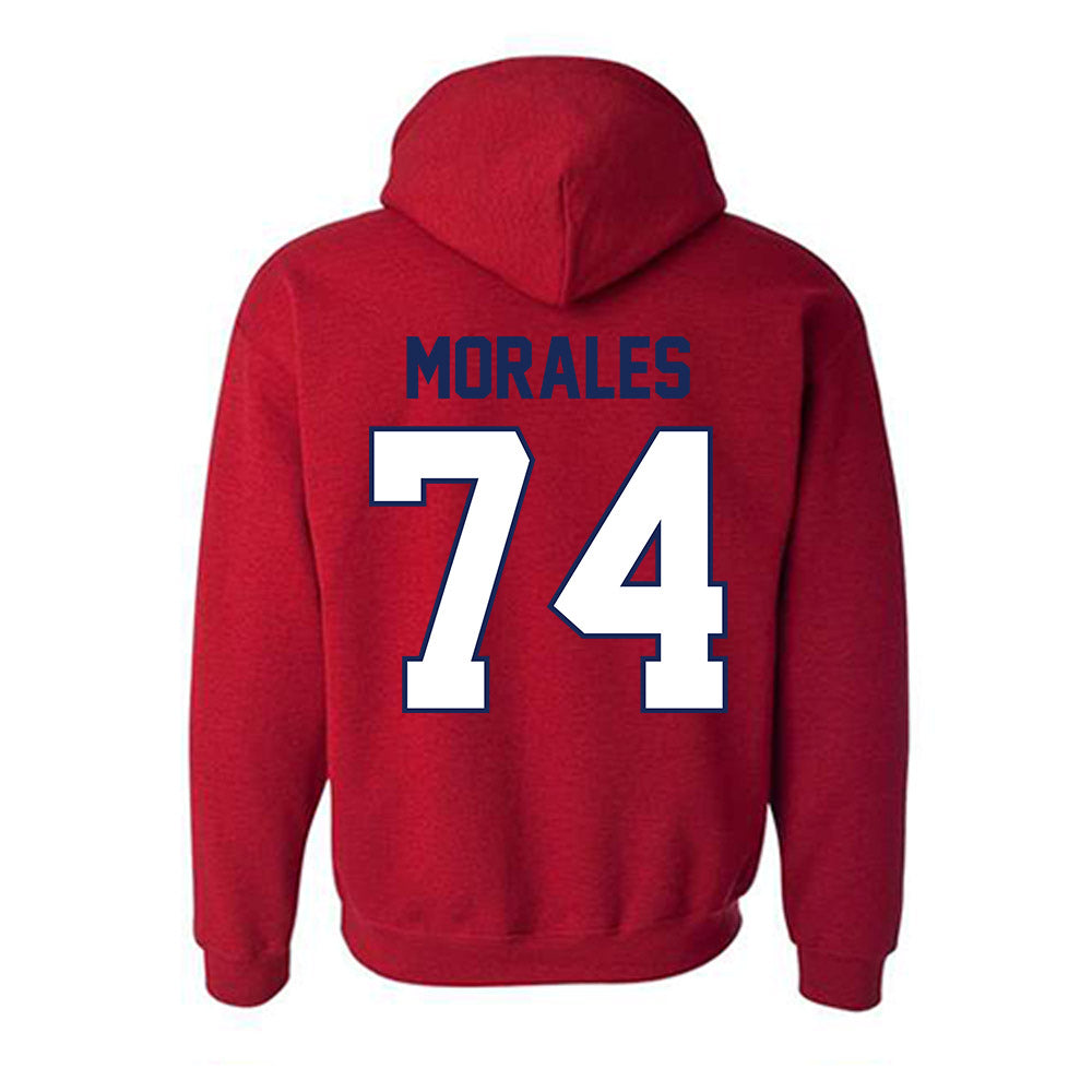 Arizona - NCAA Football : Justin Morales - Classic Shersey Hooded Sweatshirt-1