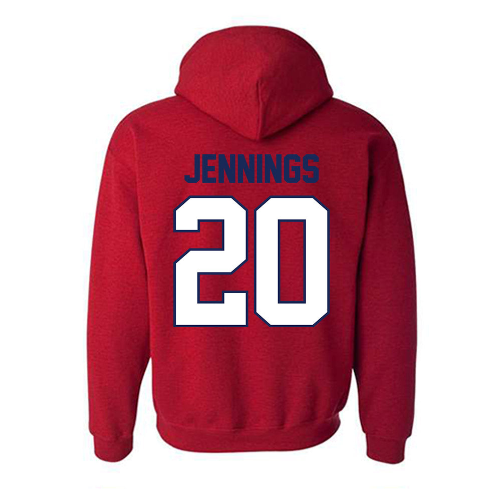 Arizona - NCAA Softball : Tele Jennings - Classic Shersey Hooded Sweatshirt-1