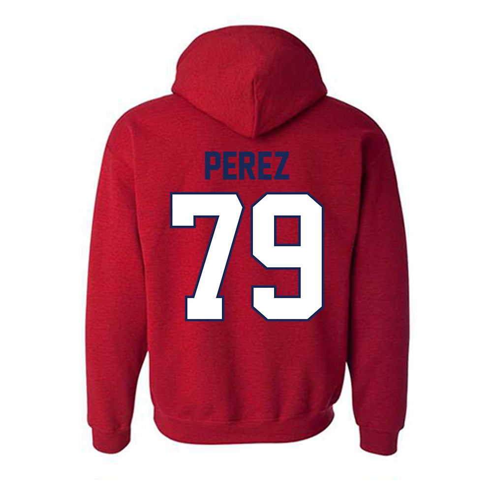 Arizona - NCAA Football : Isaac Perez - Classic Shersey Hooded Sweatshirt-1