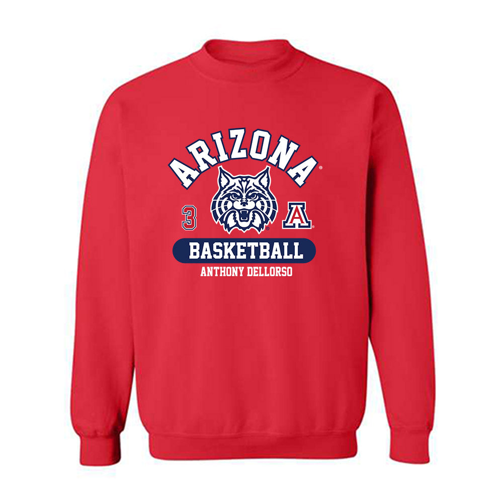 Arizona - NCAA Men's Basketball : Anthony DellOrso - Classic Fashion Shersey Crewneck Sweatshirt-0