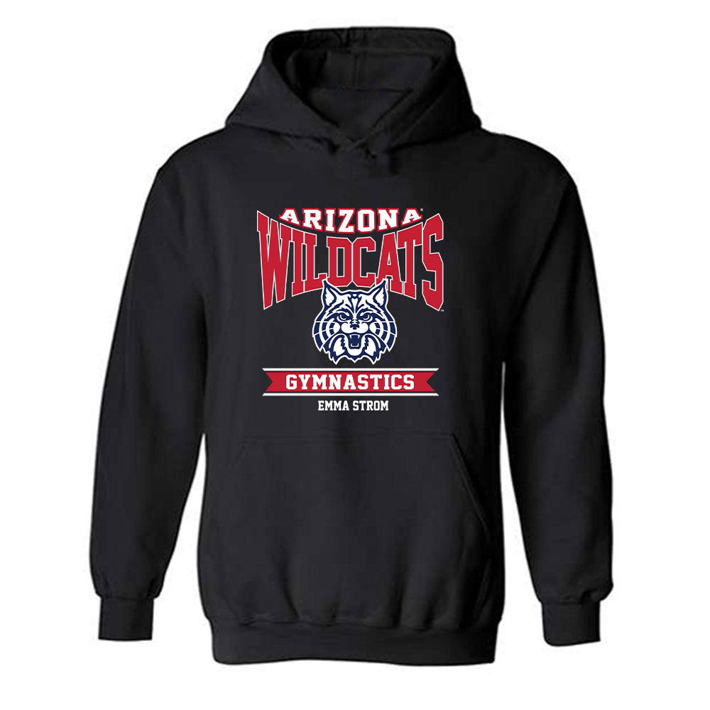Arizona - NCAA Women's Gymnastics : Emma Strom - Classic Fashion Shersey Hooded Sweatshirt-0