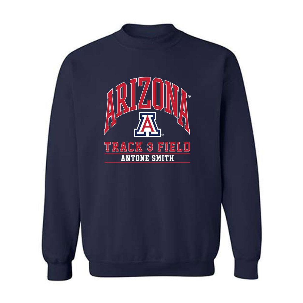 Arizona - NCAA Men's Track & Field : Antone Smith - Classic Fashion Shersey Crewneck Sweatshirt-0
