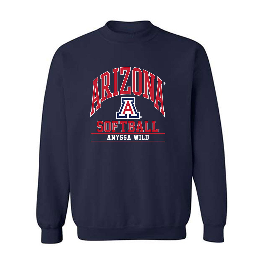 Arizona - NCAA Softball : Anyssa Wild - Classic Fashion Shersey Crewneck Sweatshirt-0