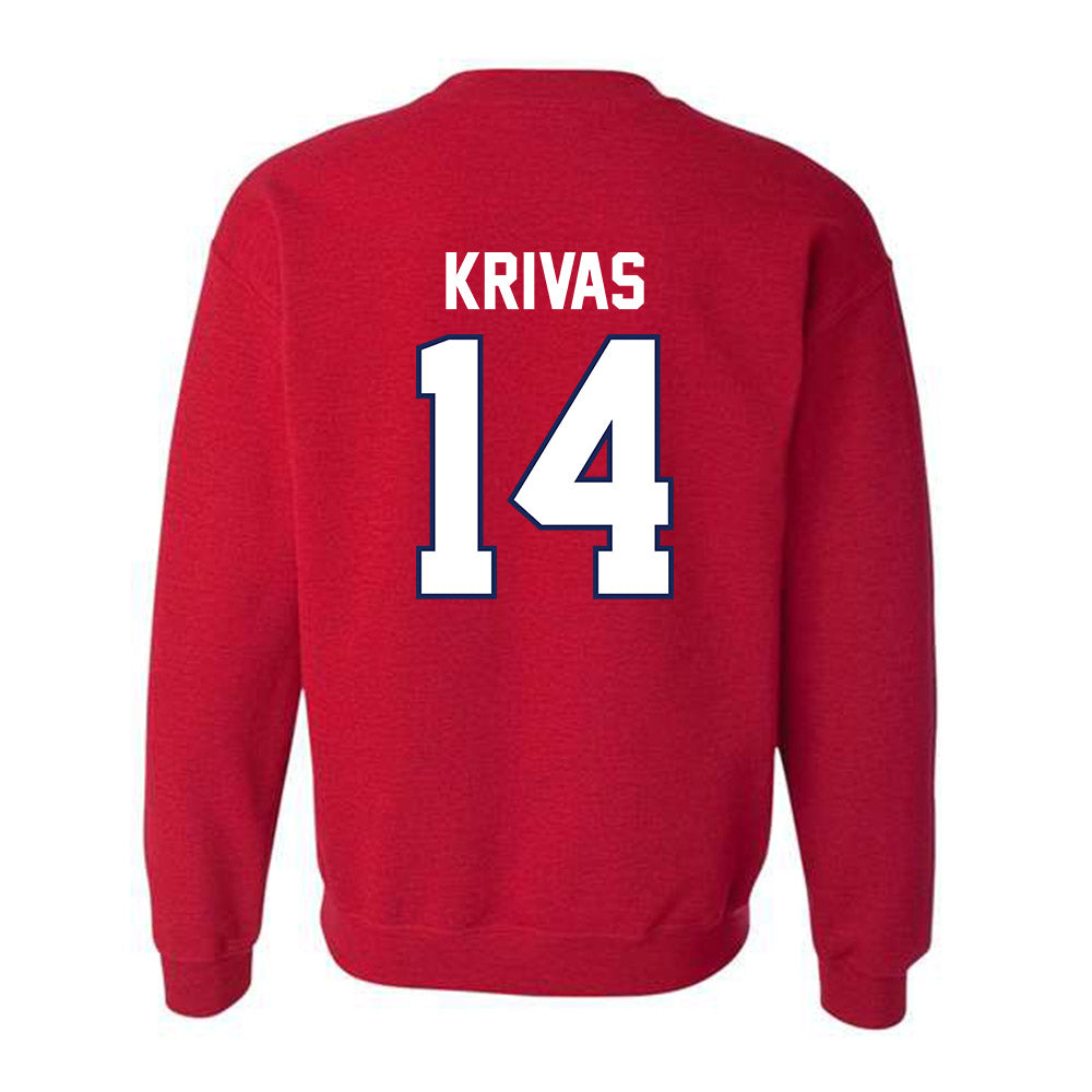 Arizona - NCAA Men's Basketball : Motiejus Krivas - Sports Shersey Crewneck Sweatshirt-1