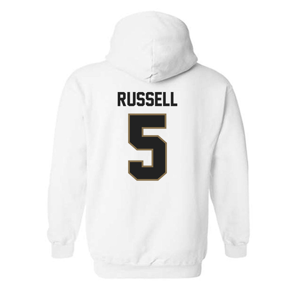 Texas State - NCAA Football : Donterry Russell - Classic Shersey Hooded Sweatshirt-1