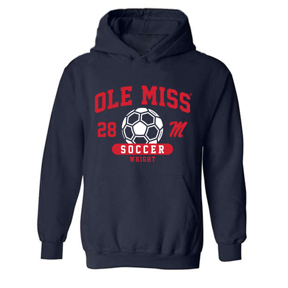 Ole Miss - NCAA Women's Soccer : Isabelle Wright - Classic Fashion Shersey Hooded Sweatshirt-0