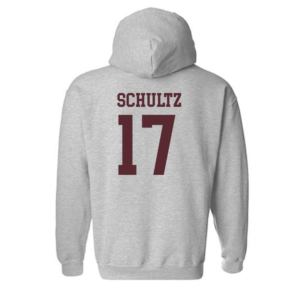 Texas State - NCAA Baseball : Logan Schultz - Classic Shersey Hooded Sweatshirt-1