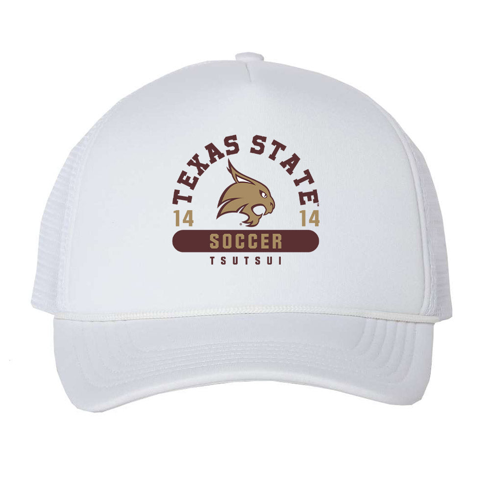 Texas State - NCAA Women's Soccer : Matsuri Tsutsui - Trucker Hat-0