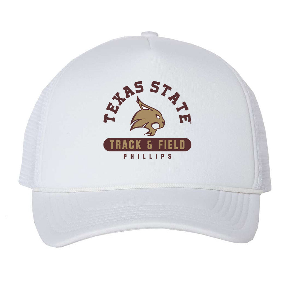 Texas State - NCAA Women's Track & Field : Mya Phillips - Trucker Hat-0