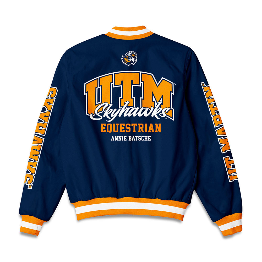 UT Martin - NCAA Equestrian : Annie Batsche - Bomber Jacket-1