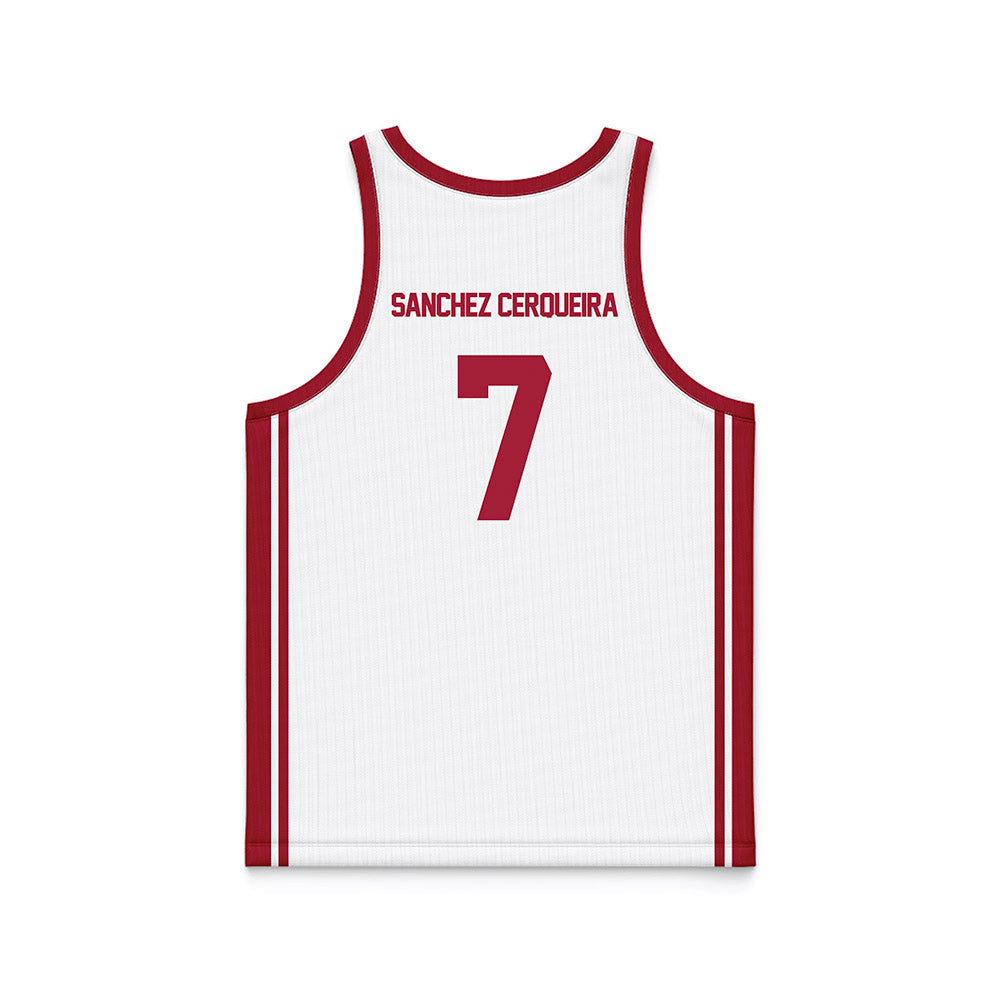 Arkansas - NCAA Women's Basketball : Cristina Sanchez Cerqueira - White Basketball Jersey-1