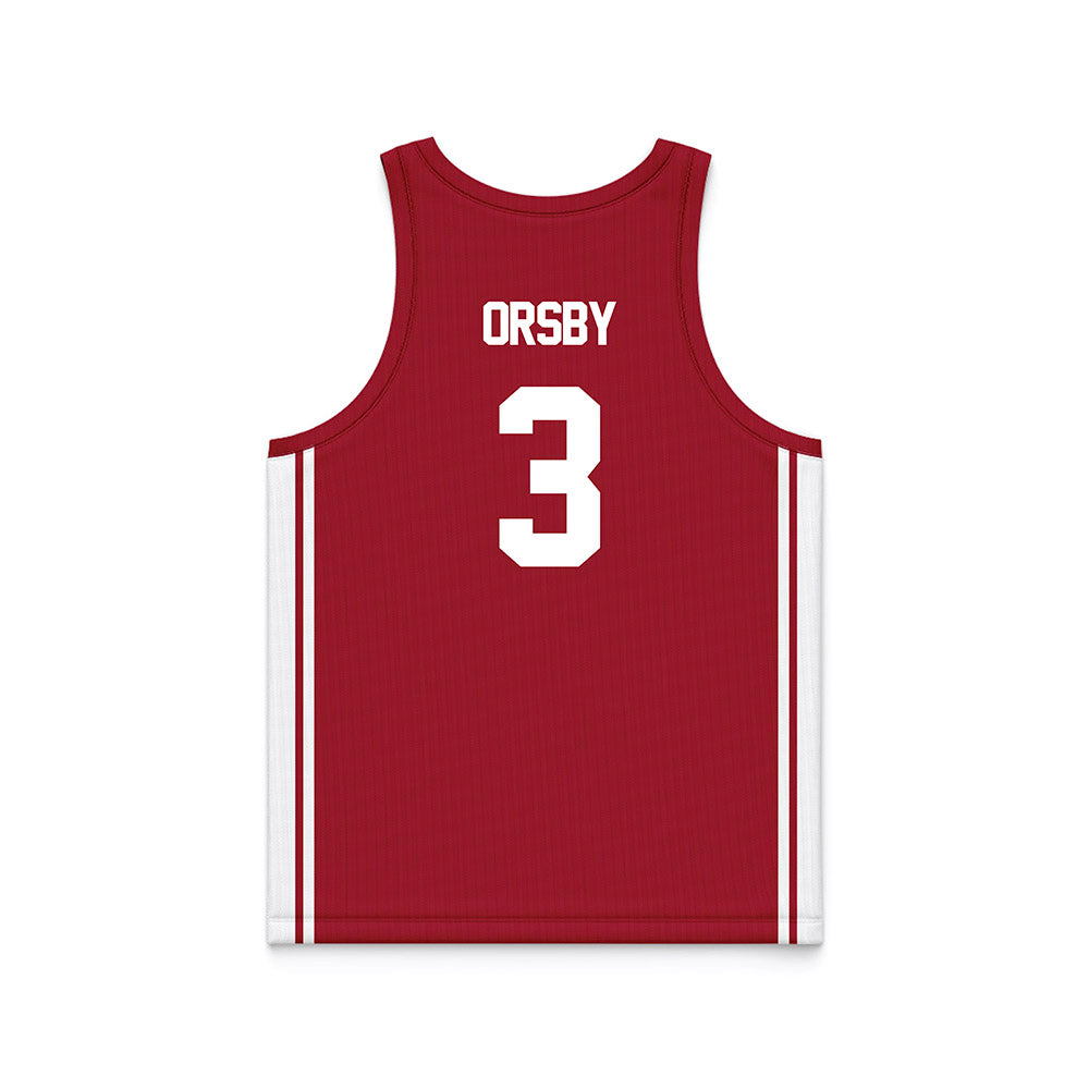 Arkansas - NCAA Women's Basketball : Allanah Orsby - Red Basketball Jersey-1