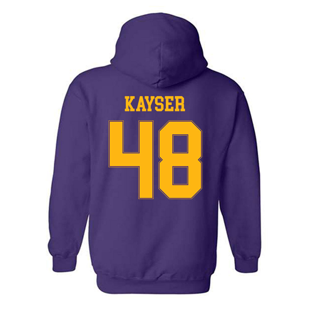 Northern Iowa - NCAA Football : Connor Kayser - Classic Shersey Hooded Sweatshirt-1