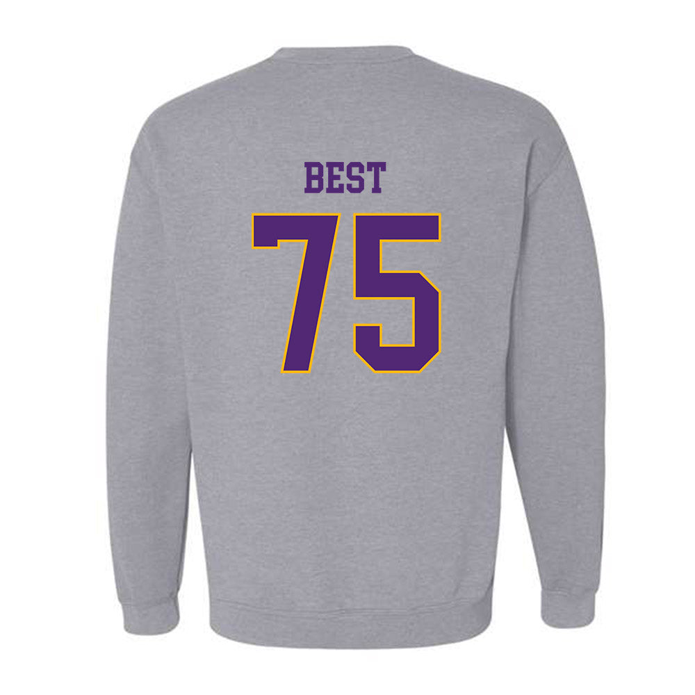 Northern Iowa - NCAA Football : Connor Best - Classic Shersey Crewneck Sweatshirt-1