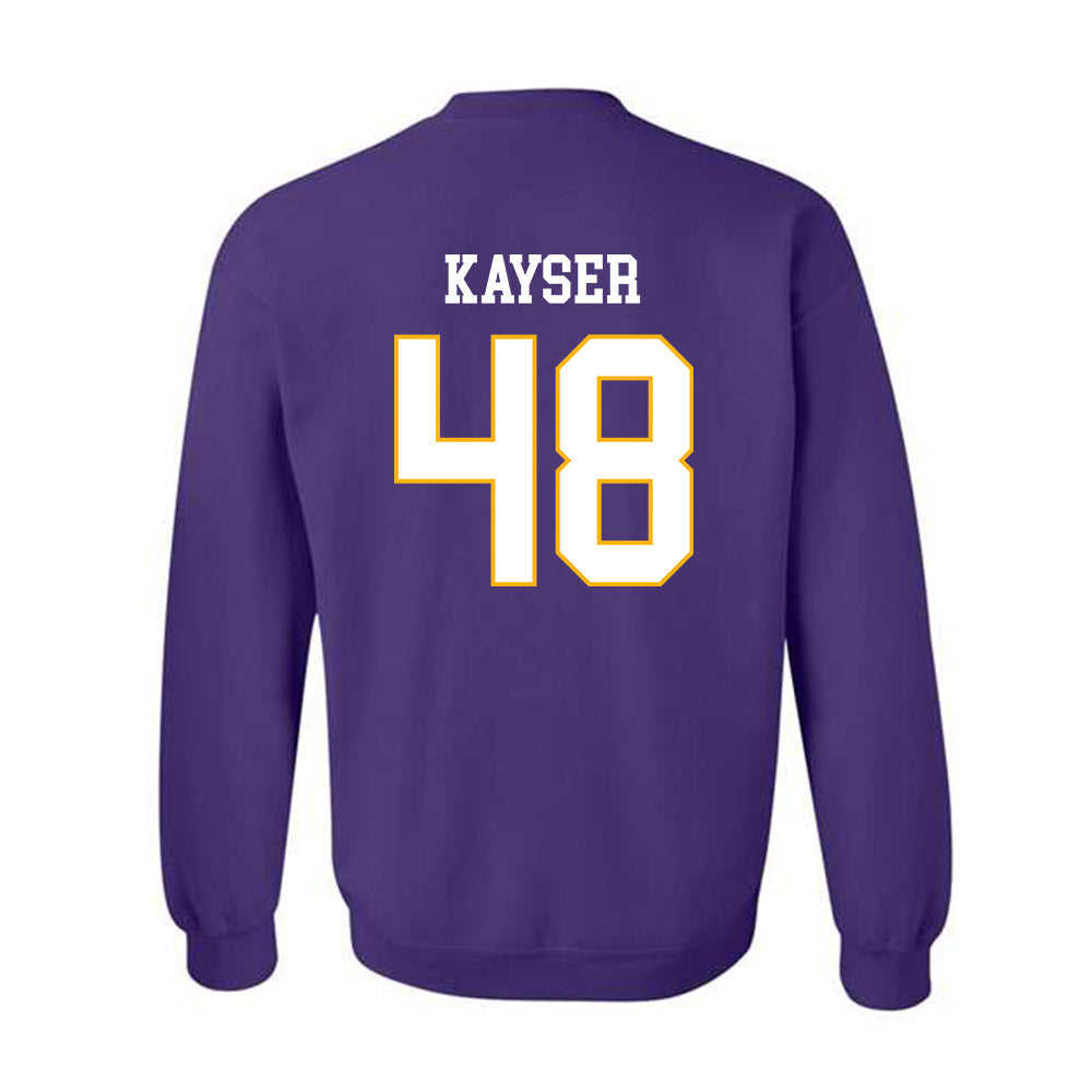 Northern Iowa - NCAA Football : Connor Kayser - Classic Shersey Crewneck Sweatshirt-1