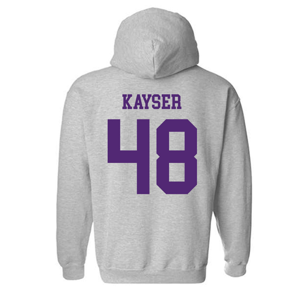 Northern Iowa - NCAA Football : Connor Kayser - Classic Shersey Hooded Sweatshirt-1