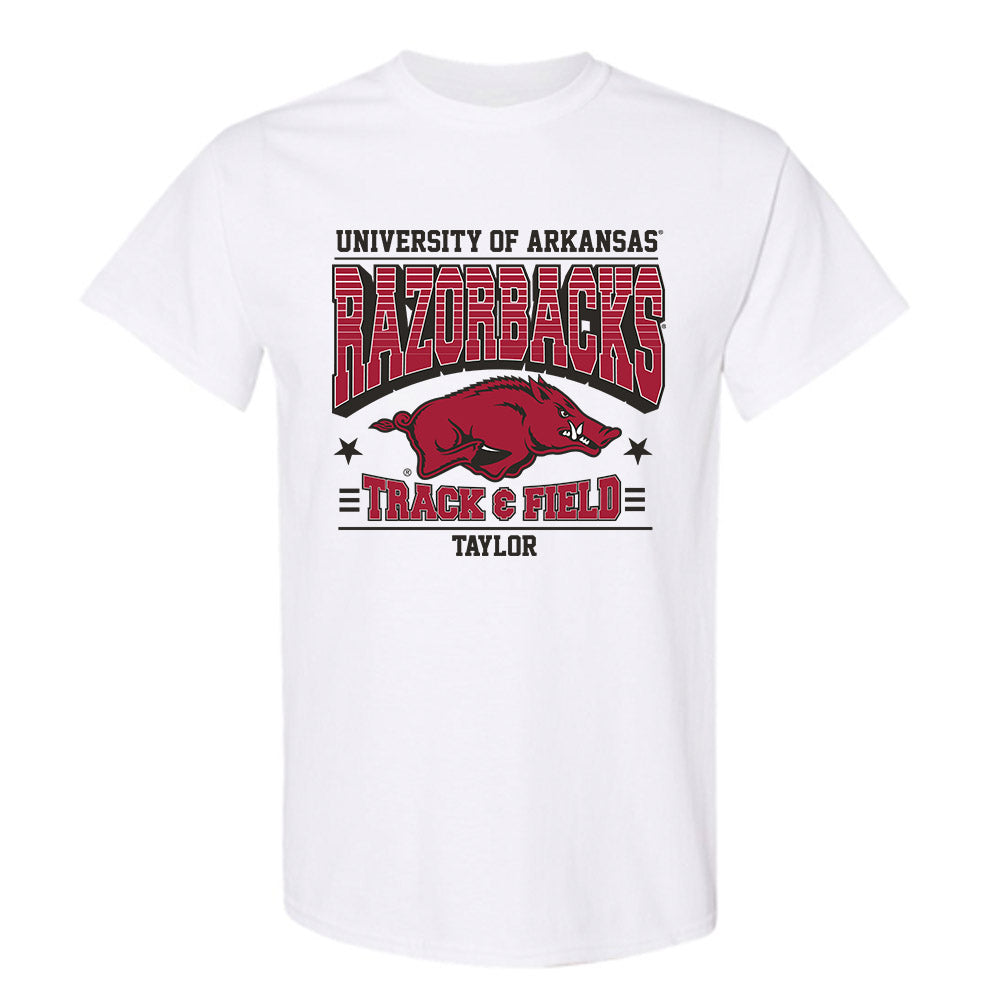 Arkansas - NCAA Men's Track & Field : Tyrice Taylor - Sports Shersey T-Shirt-0