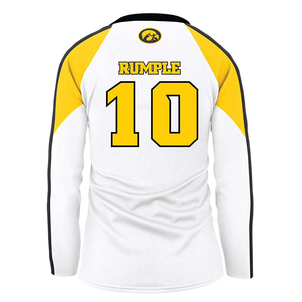 Iowa - NCAA Women's Volleyball : Makena Rumple - White Volleyball Jersey-1