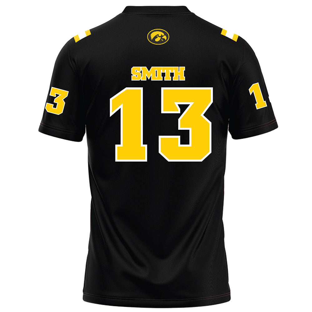Iowa - NCAA Football : Terrence Smith - Black Football Jersey-1
