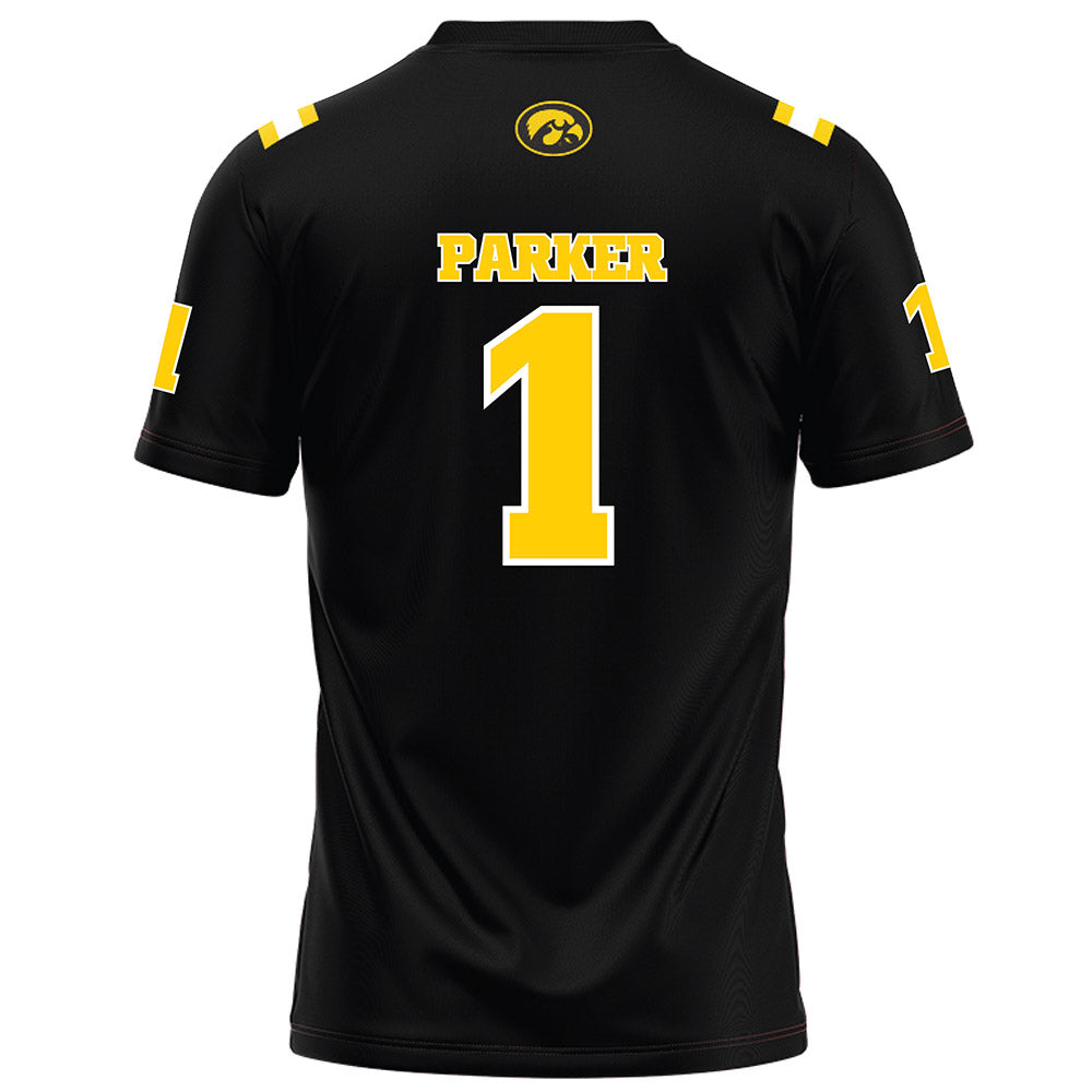 Iowa - NCAA Football : KJ Parker - Black Football Jersey-1