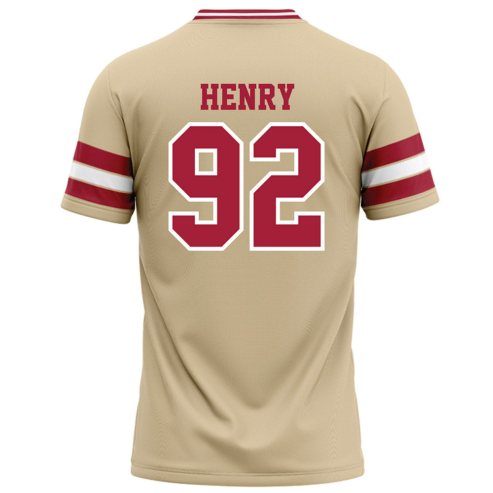 Oklahoma - NCAA Football : Jacob Henry - Cream Football Jersey-1