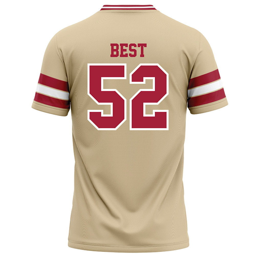 Oklahoma - NCAA Football : Noah Best - Cream Football Jersey-1