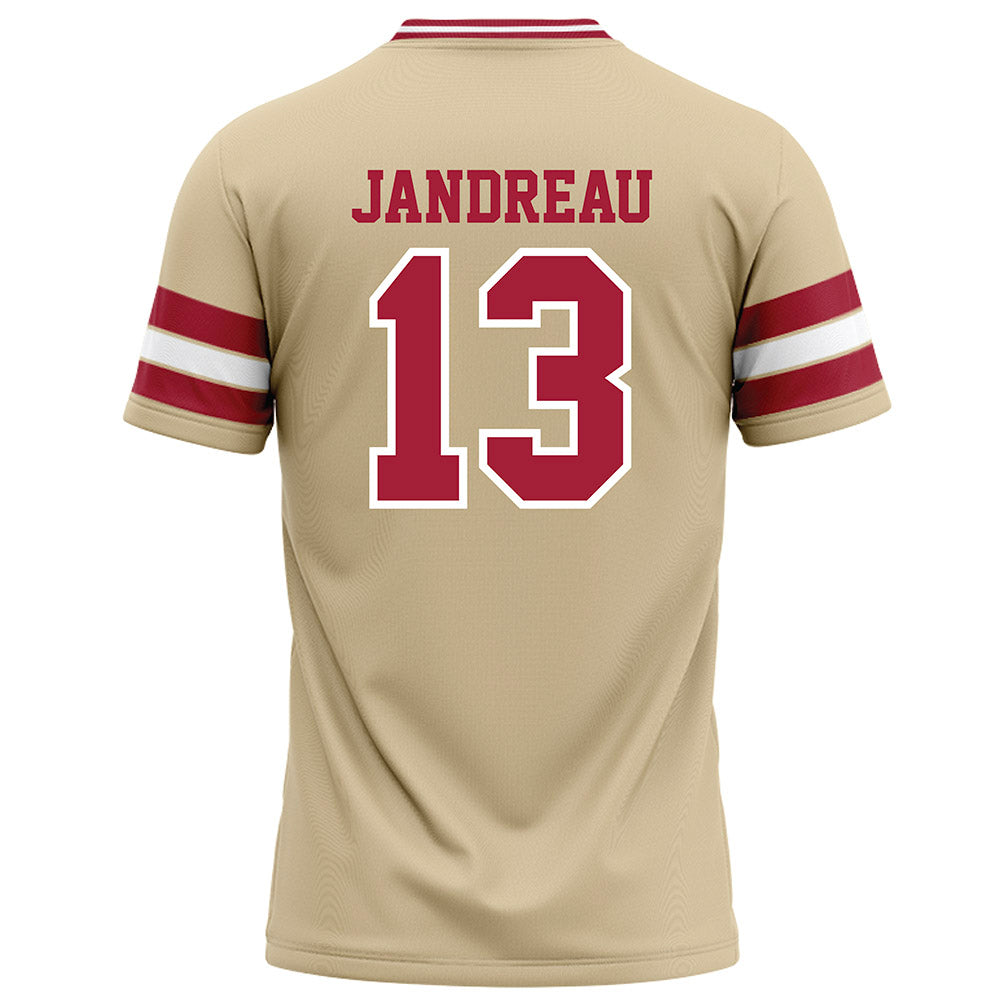 Oklahoma - NCAA Football : Niko Jandreau - Cream Football Jersey-1