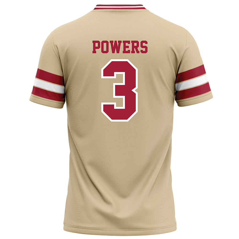 Oklahoma - NCAA Football : Reggie Powers - Cream Football Jersey-1