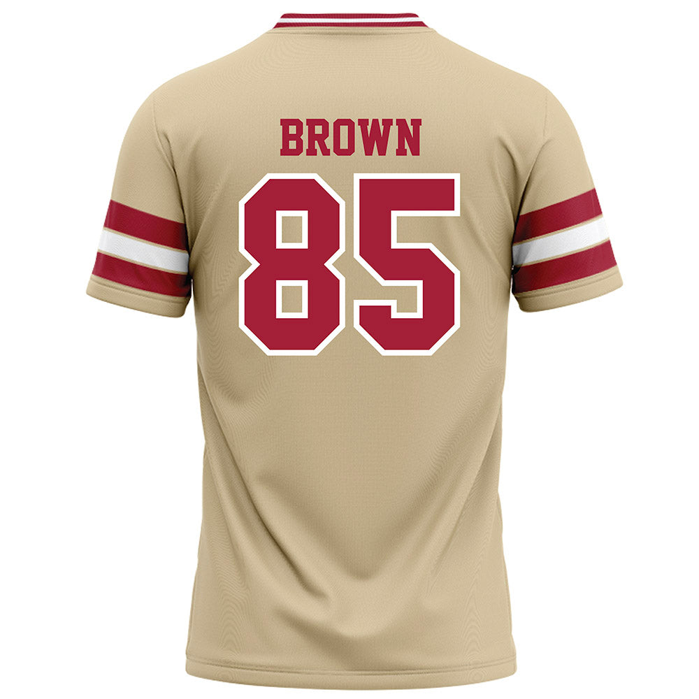 Oklahoma - NCAA Football : Trey Brown - Cream Football Jersey-1