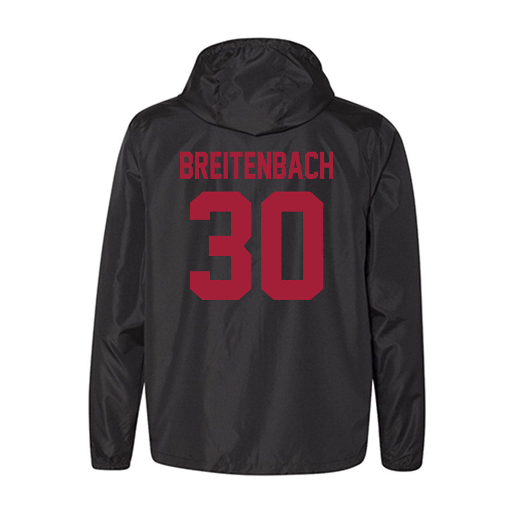 Oklahoma - NCAA Baseball : Finn Breitenbach - Windbreaker-1