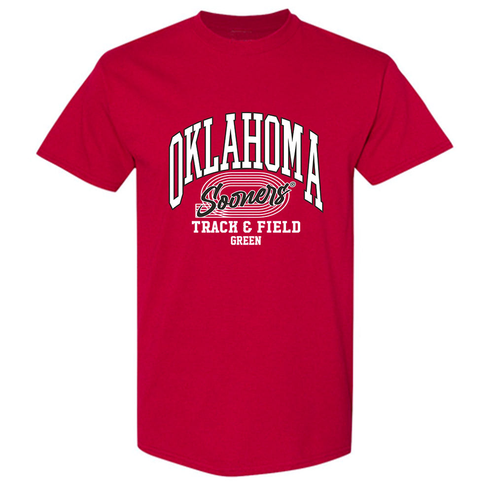 Oklahoma - NCAA Men's Track & Field : Bj Green - T-Shirt Sports Shersey