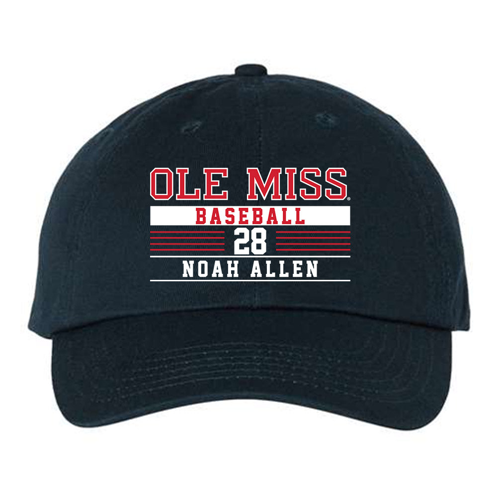 Ole Miss - NCAA Baseball : Noah Allen - Dad Hat-0