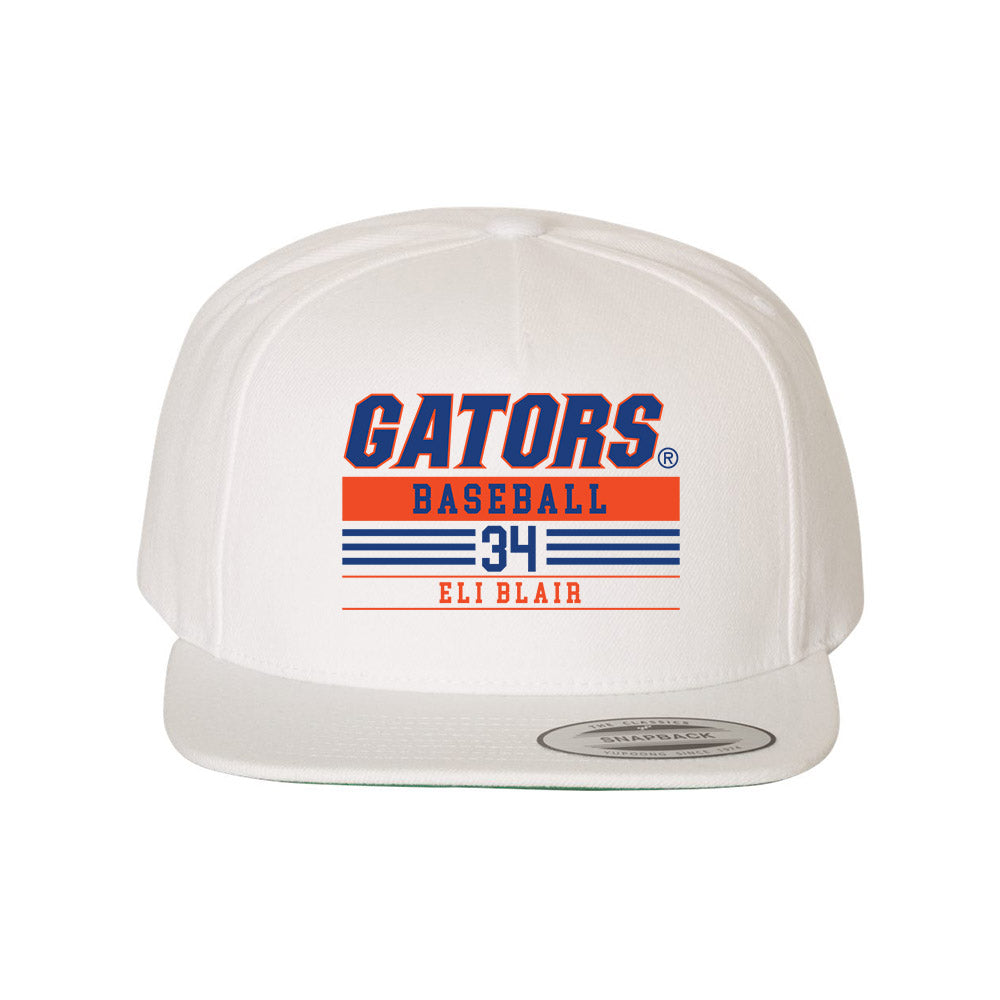 Florida - NCAA Baseball : Eli Blair - Snapback Hat-0