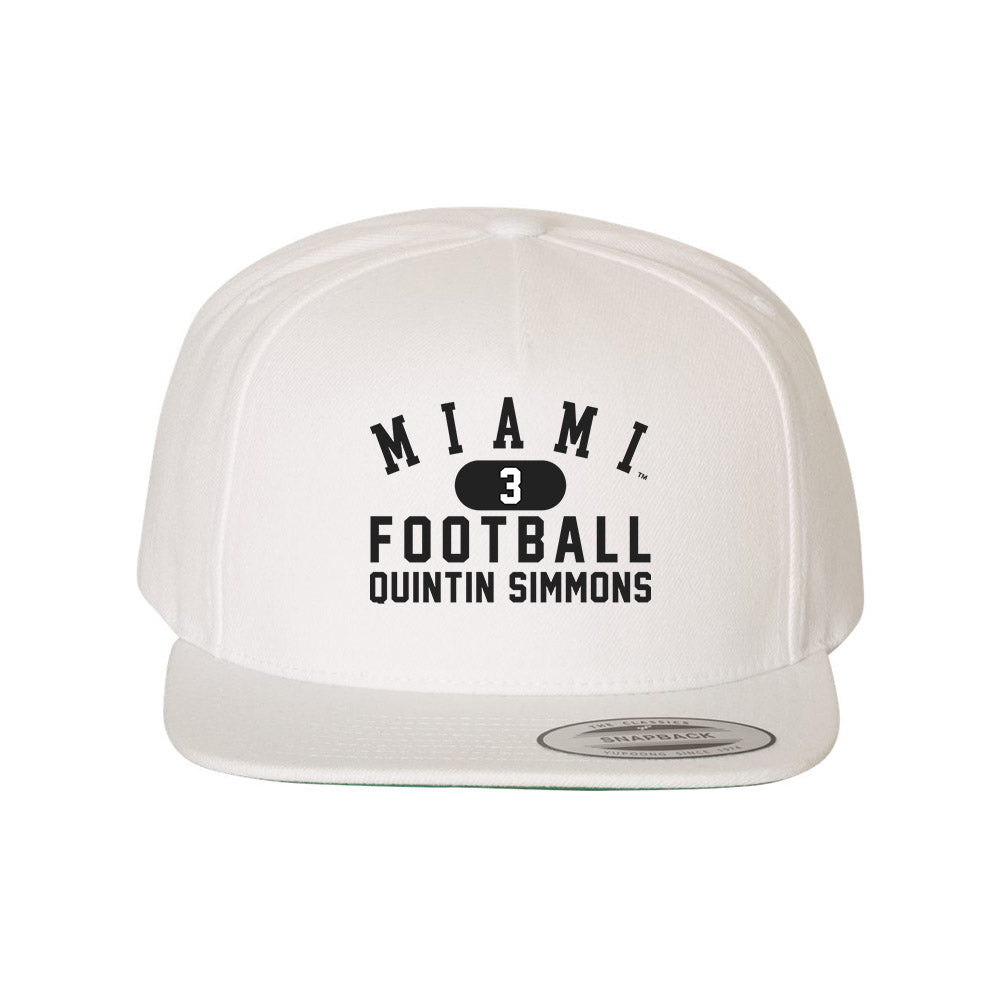 Miami of Ohio - NCAA Football : Quintin Simmons - Snapback Hat-0