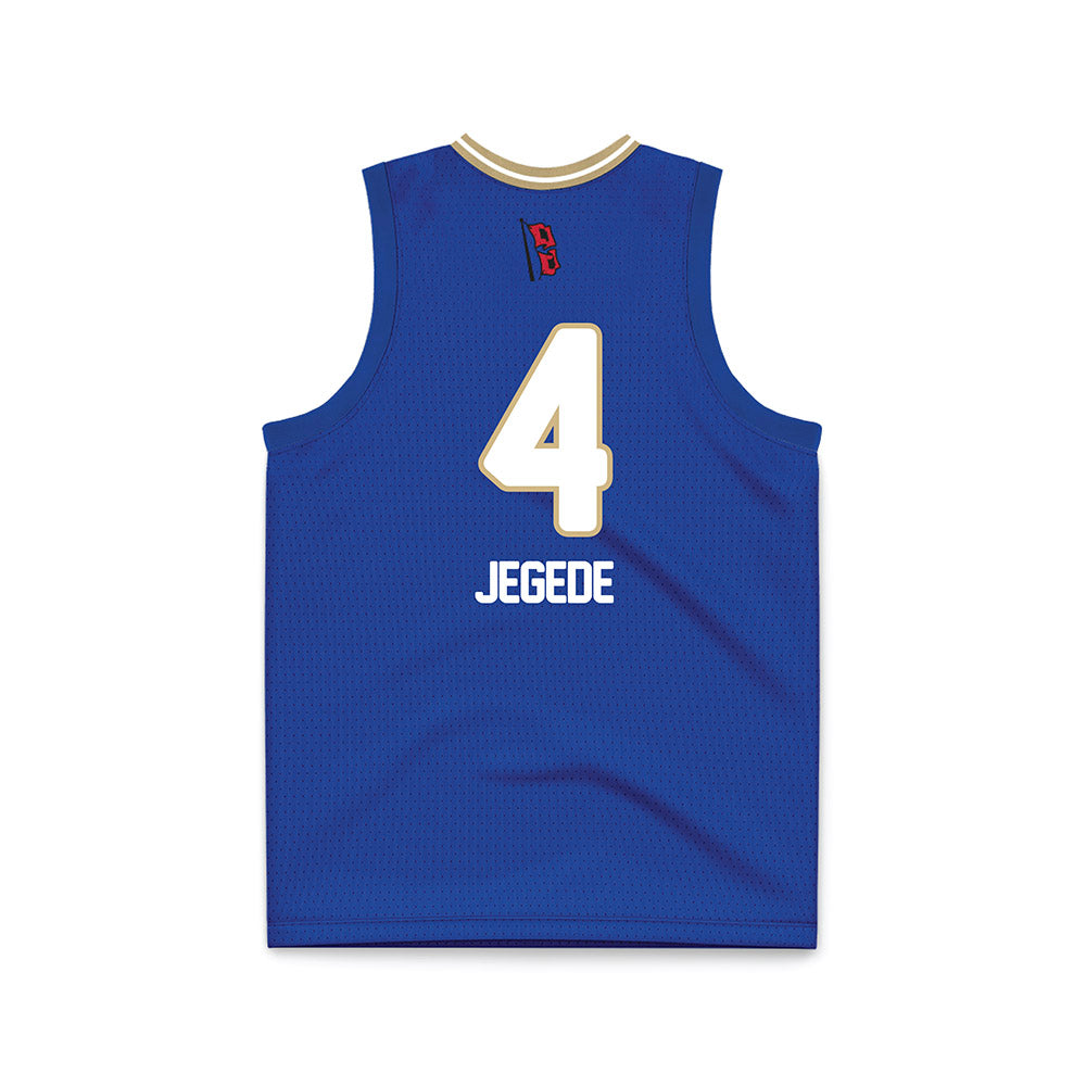 Tulsa - NCAA Women's Basketball : Abby Jegede - Blue Basketball Jersey-1