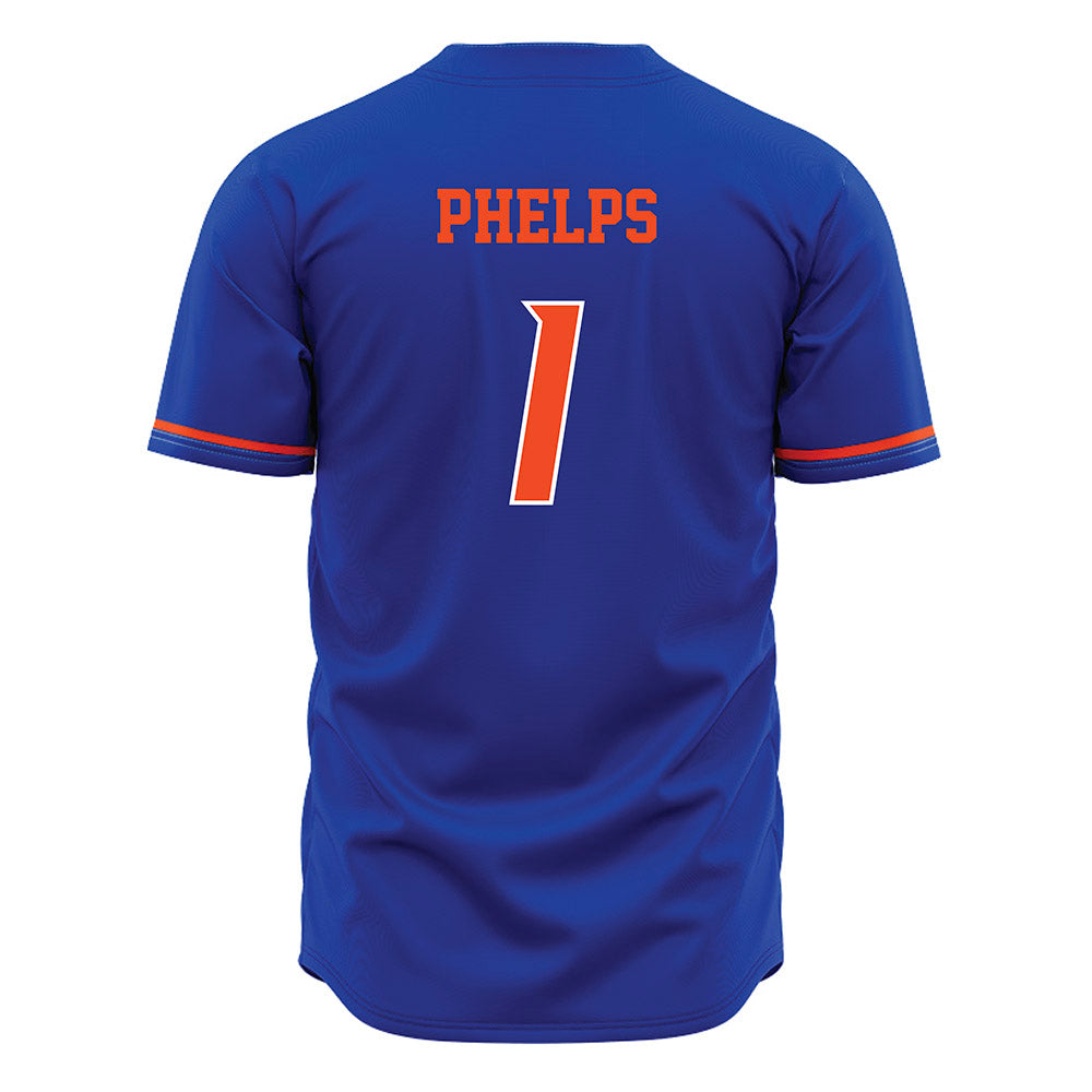 Boise State - NCAA Football : Boen Phelps - Blue Jersey-1