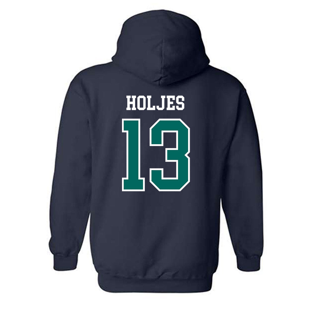 UNC Wilmington - NCAA Baseball : Carter Holjes - Sports Shersey Hooded Sweatshirt-1