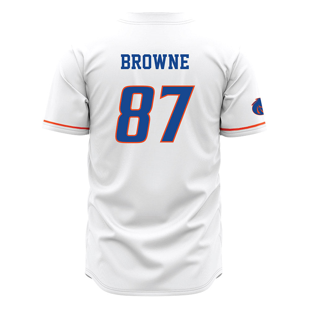 Boise State - NCAA Football : Keawe Browne - White Jersey-1