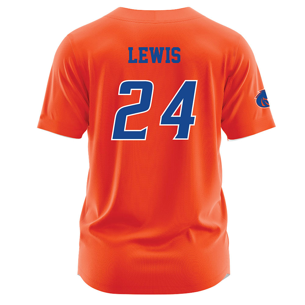 Boise State - NCAA Women's Basketball : Jayda Lewis - Orange Jersey-1