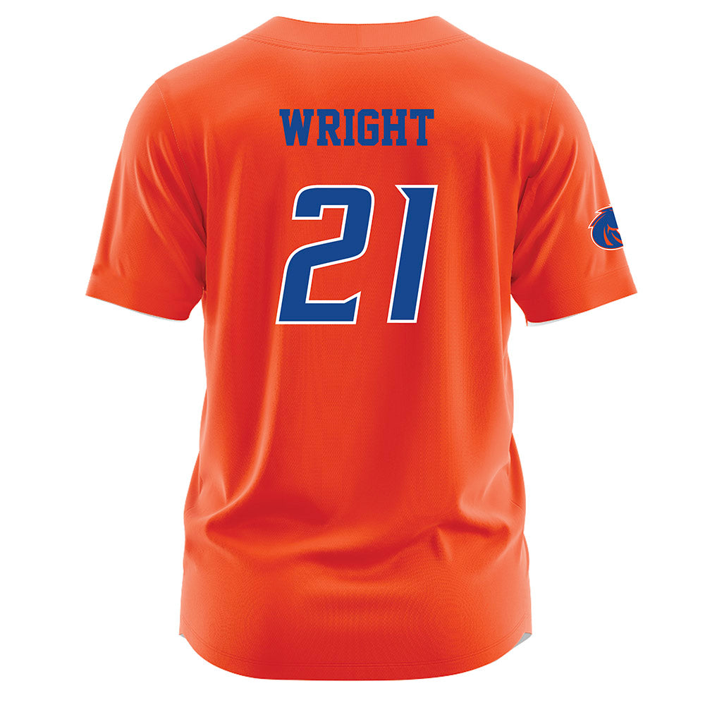 Boise State - NCAA Football : Akeem Wright - Orange Jersey-1