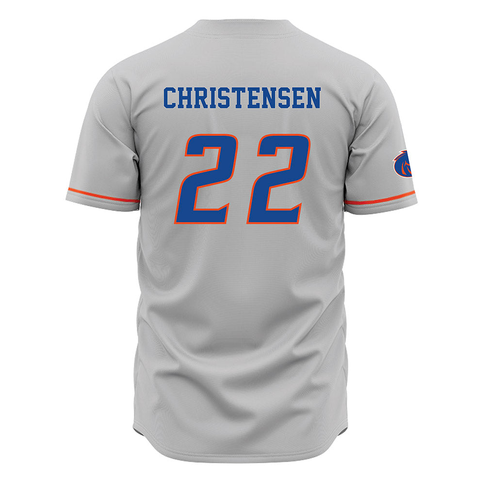 Boise State - NCAA Beach Volleyball : Anika Christensen - Grey Jersey-1