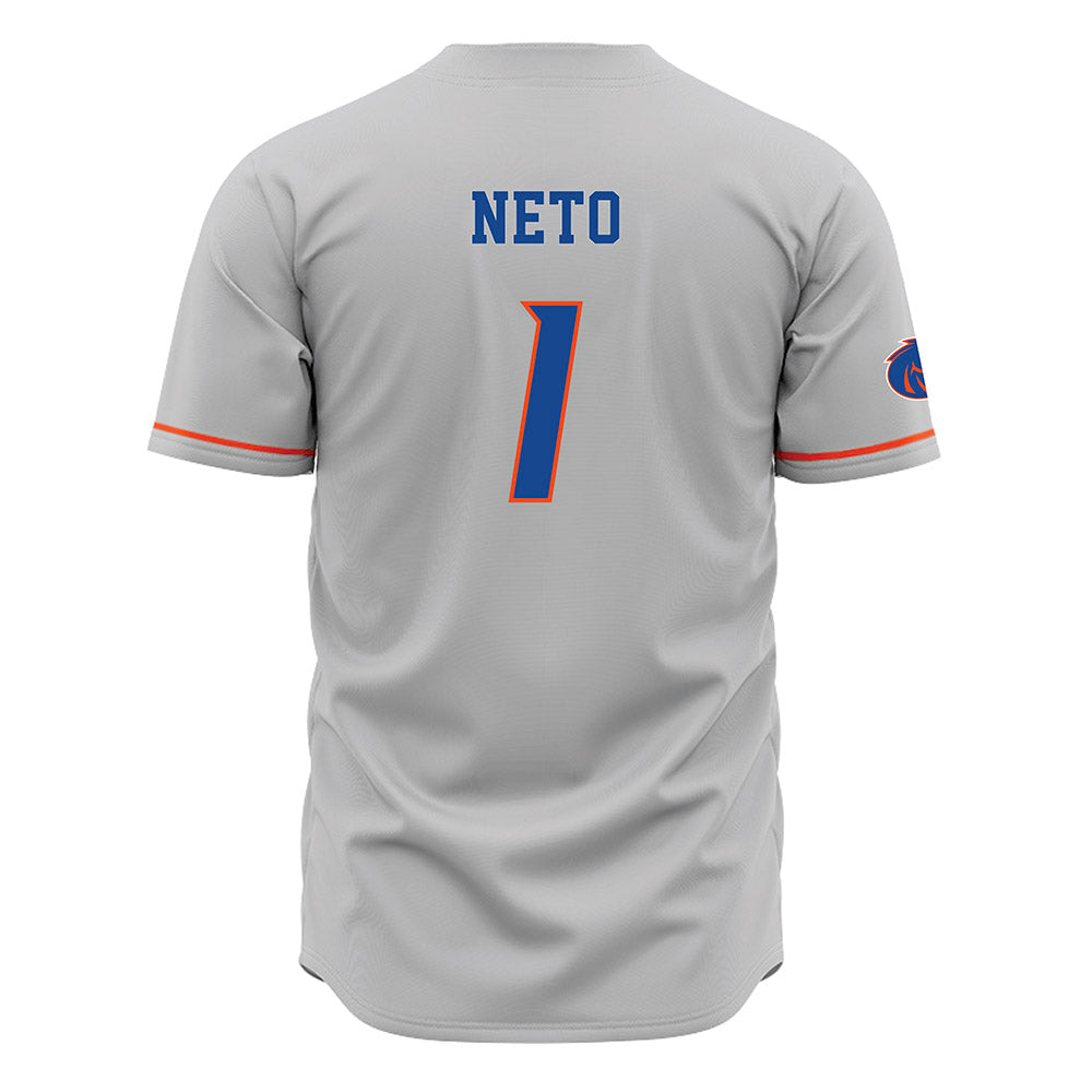 Boise State - NCAA Men's Basketball : Aginaldo Neto - Grey Jersey-1