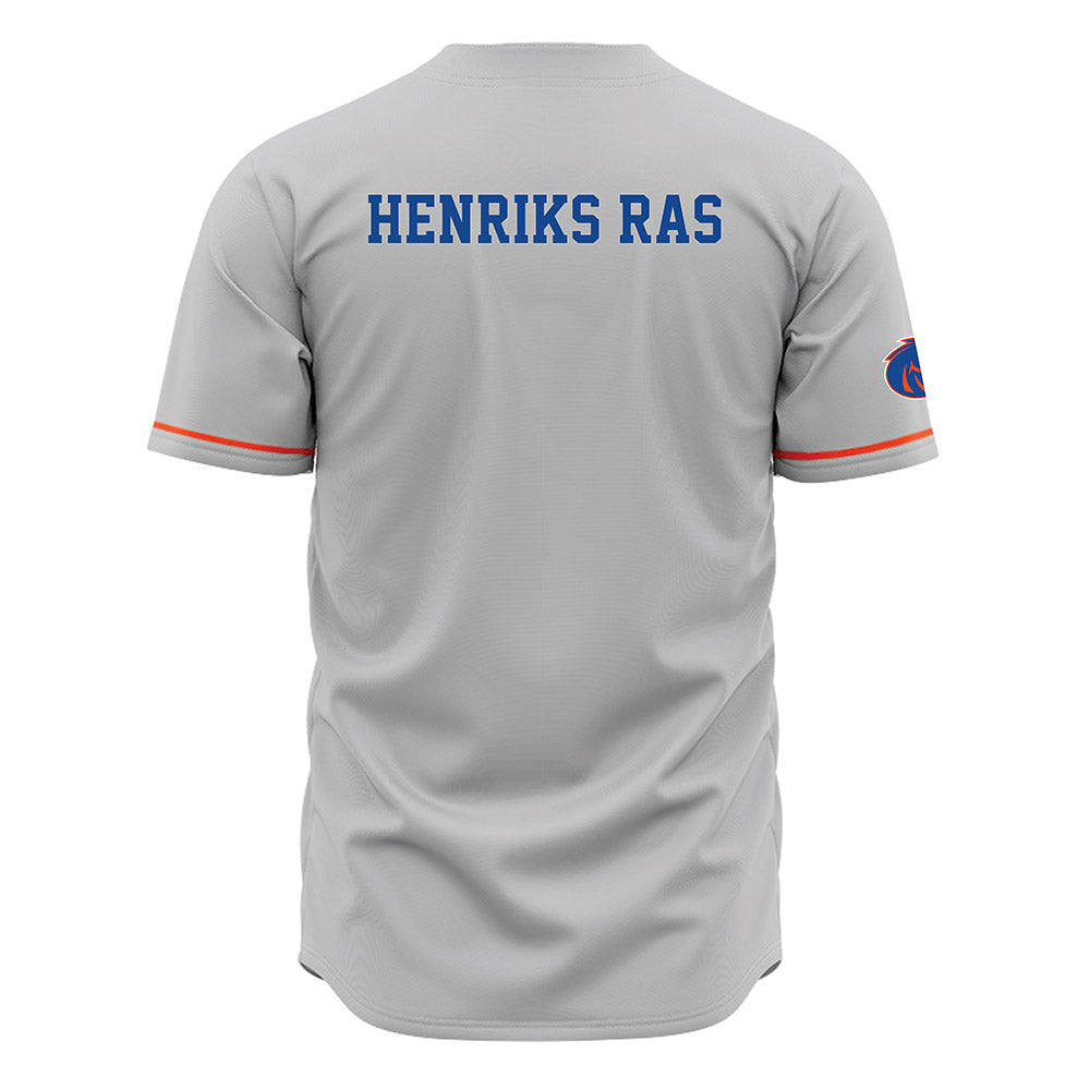Boise State - NCAA Football : Gustaf Henriks Ras - Grey Jersey-1