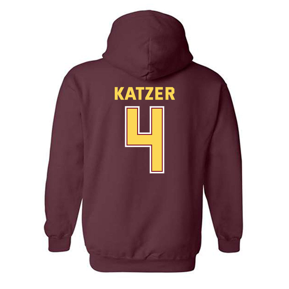 NSU - NCAA Football : Boston Katzer - Sports Shersey Hooded Sweatshirt-1