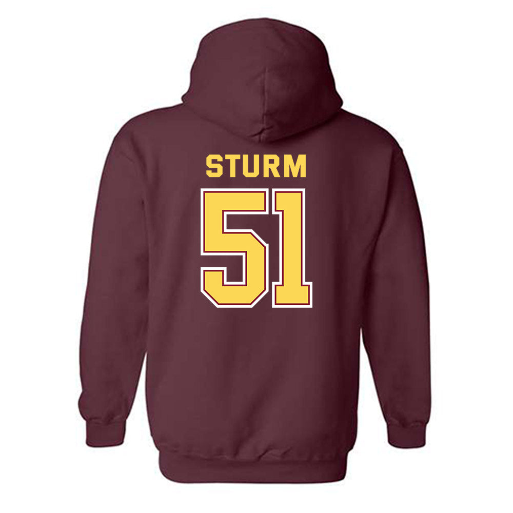 NSU - NCAA Football : Chase Sturm - Sports Shersey Hooded Sweatshirt