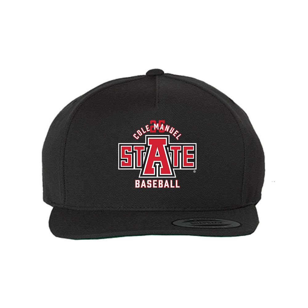 Arkansas State - NCAA Baseball : Cole Manuel - Snapback Hat-0