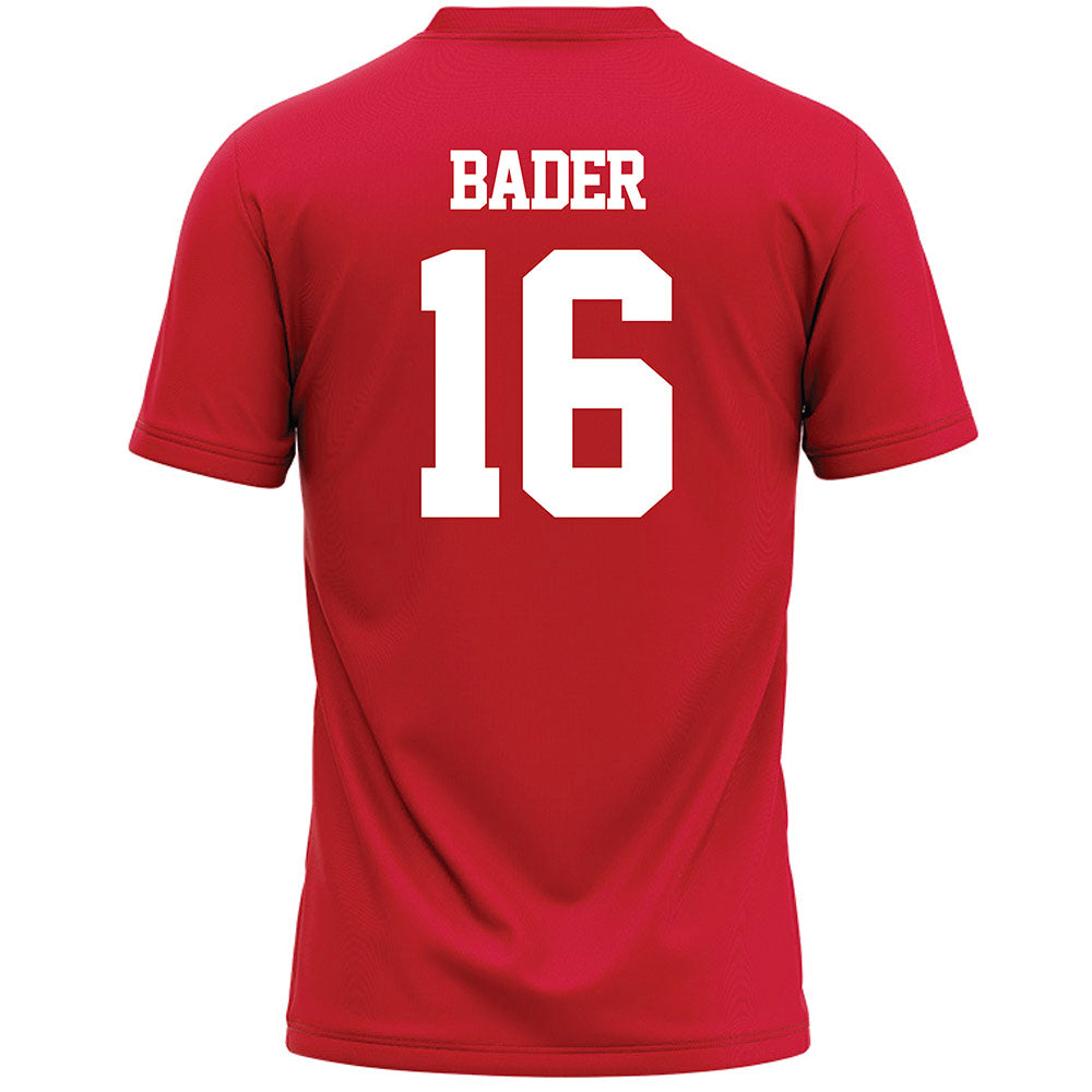 Marist - NCAA Men's Lacrosse : Mason Bader - Red Lacrosse Jersey -1
