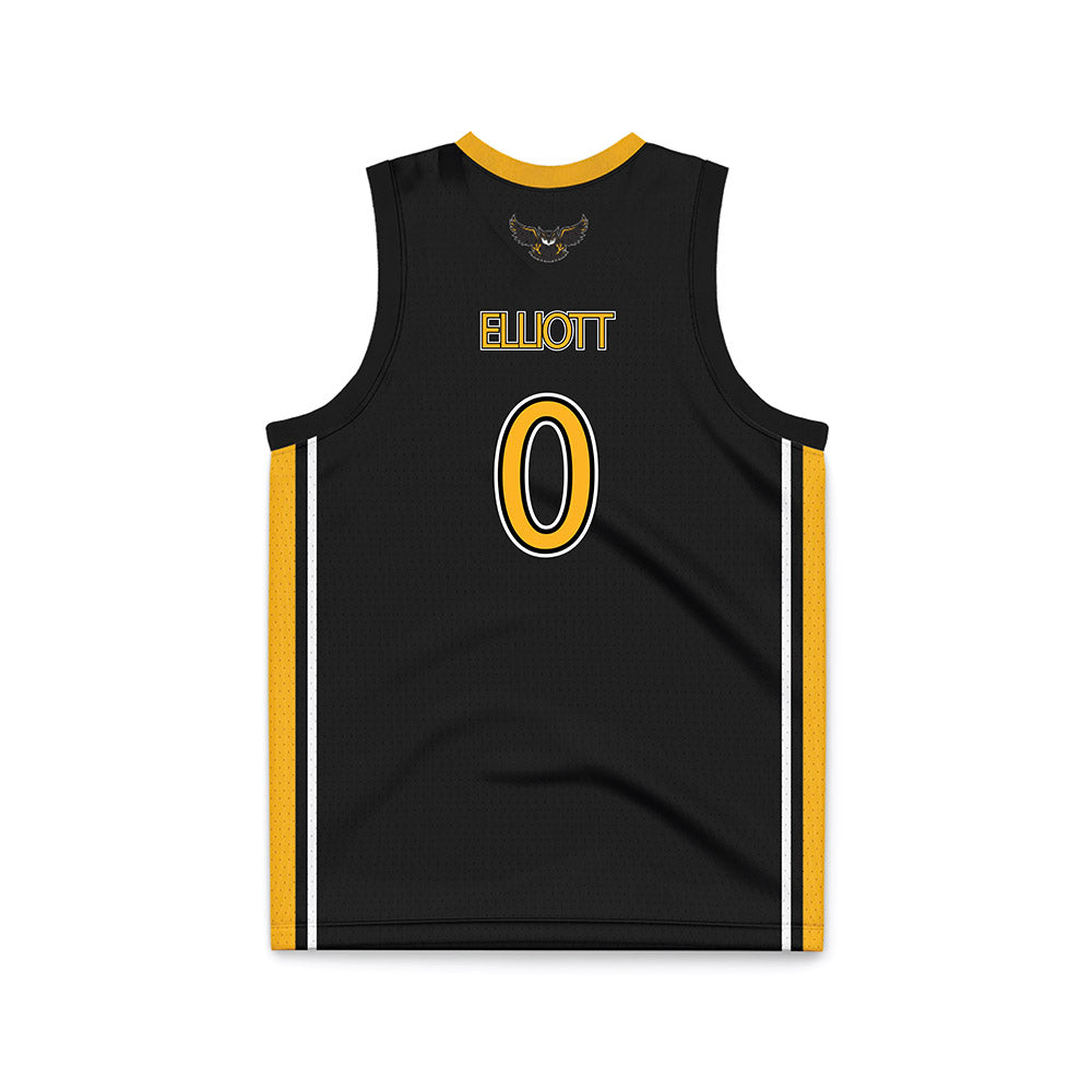 Kennesaw - NCAA Women's Basketball : Madyson Elliott - Black Basketball Jersey-1
