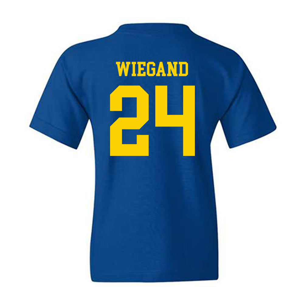 Delaware - NCAA Women's Volleyball : Auna Wiegand - Fashion Shersey Youth T-Shirt-1