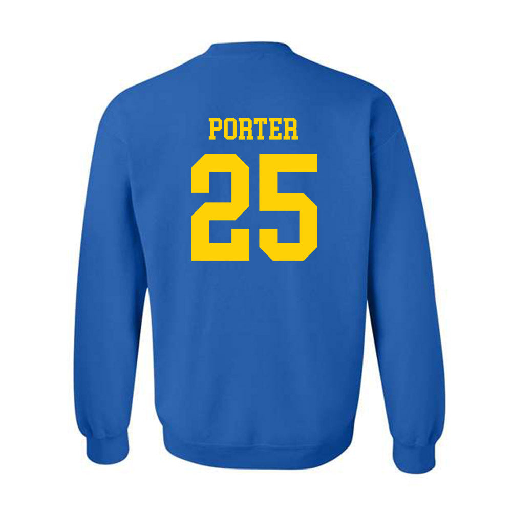 Delaware - NCAA Football : Jared Porter - Fashion Shersey Crewneck Sweatshirt-1